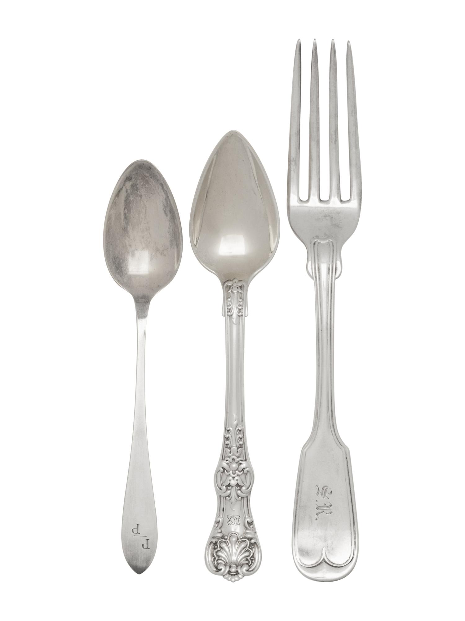 A Collection of Tiffany and Co. Silver Flatware