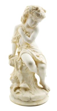An Italian Marble Figure, Raffaello Romanelli (Italian, 1856-1928), Height 23 inches.