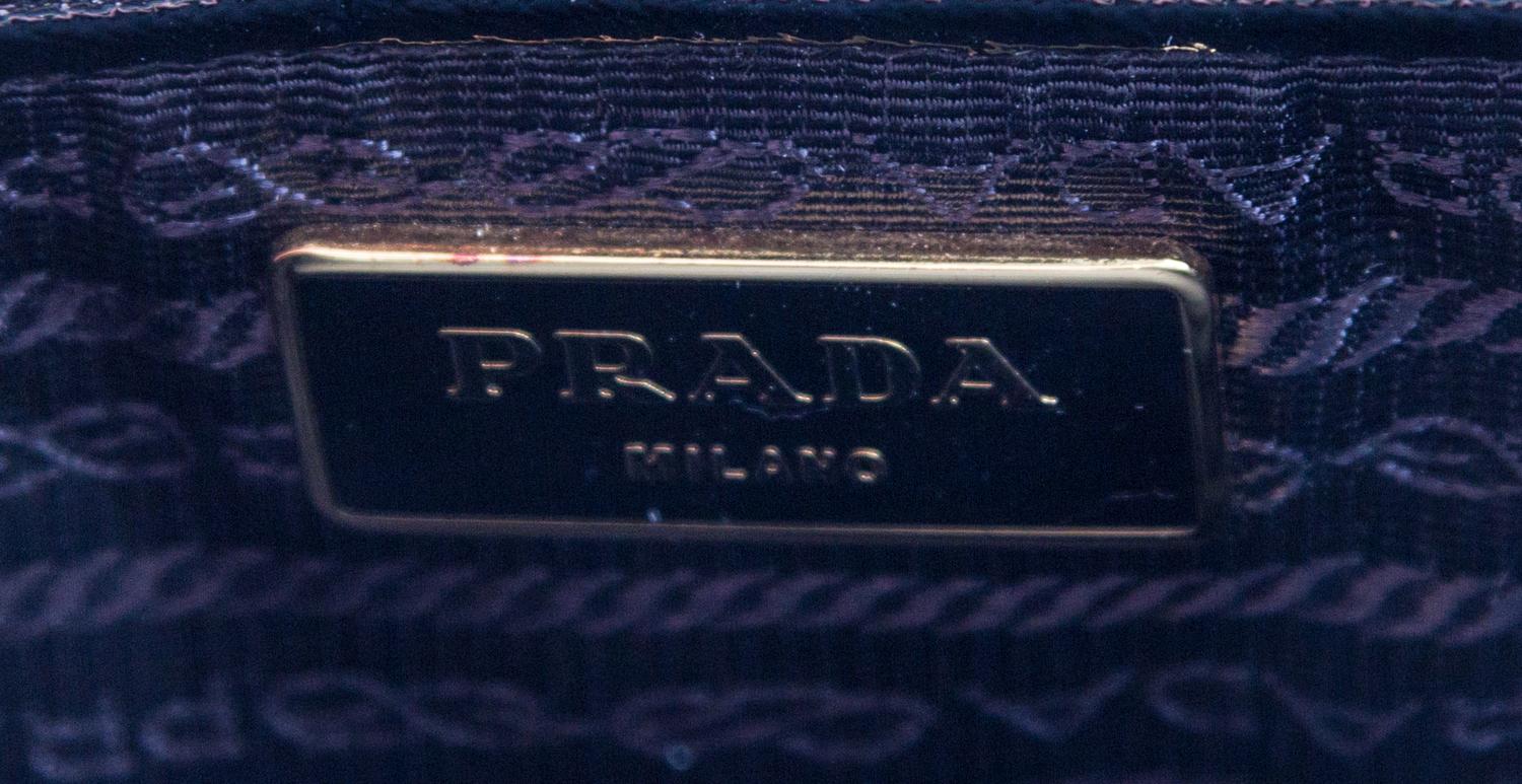 A Prada Black Saffiano Lux Tote Bag, 14" x 10"x 5".