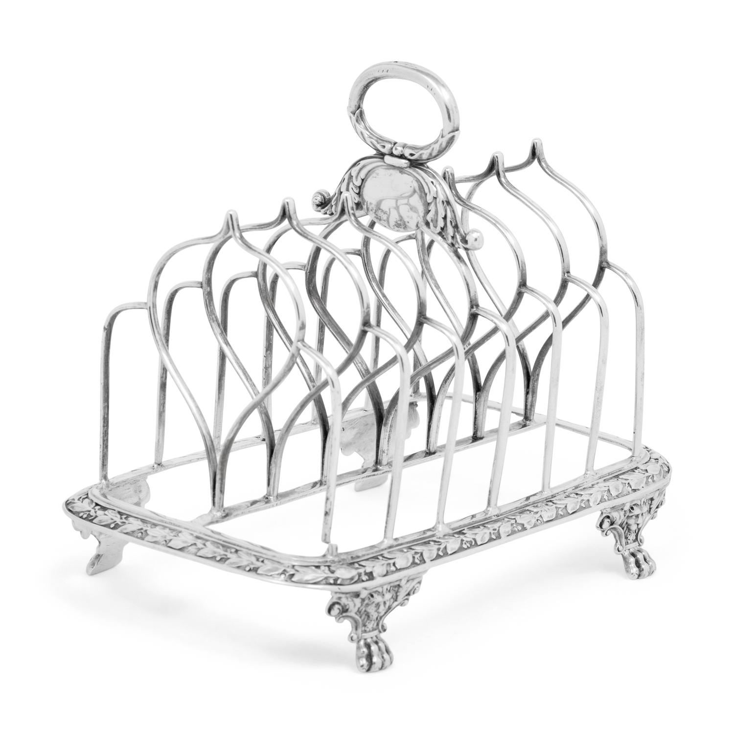 A George III Silver Toast Rack