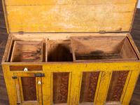 A Country Chrome and Grain Paint Decorated Dry Sink