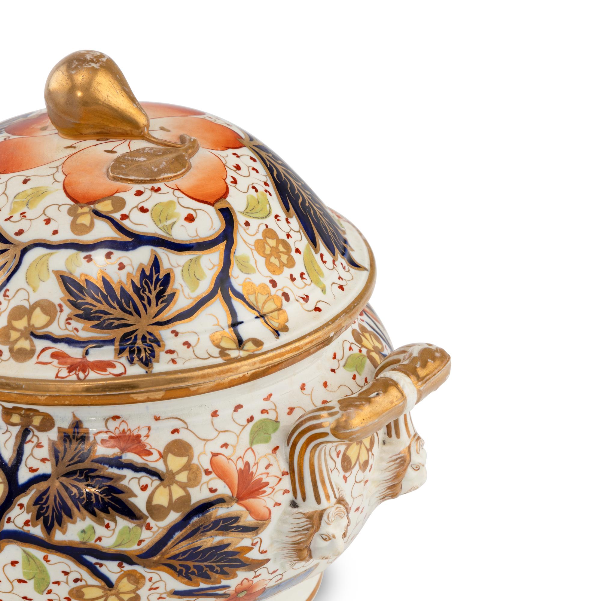 An English Earthenware "Gaudy Welsh" Soup Tureen