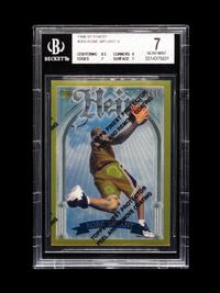 A 1996-97 Topps Finest Gold With Coating Kobe Bryant Rookie Basketball Card No. 269 (BGS 7 NM)