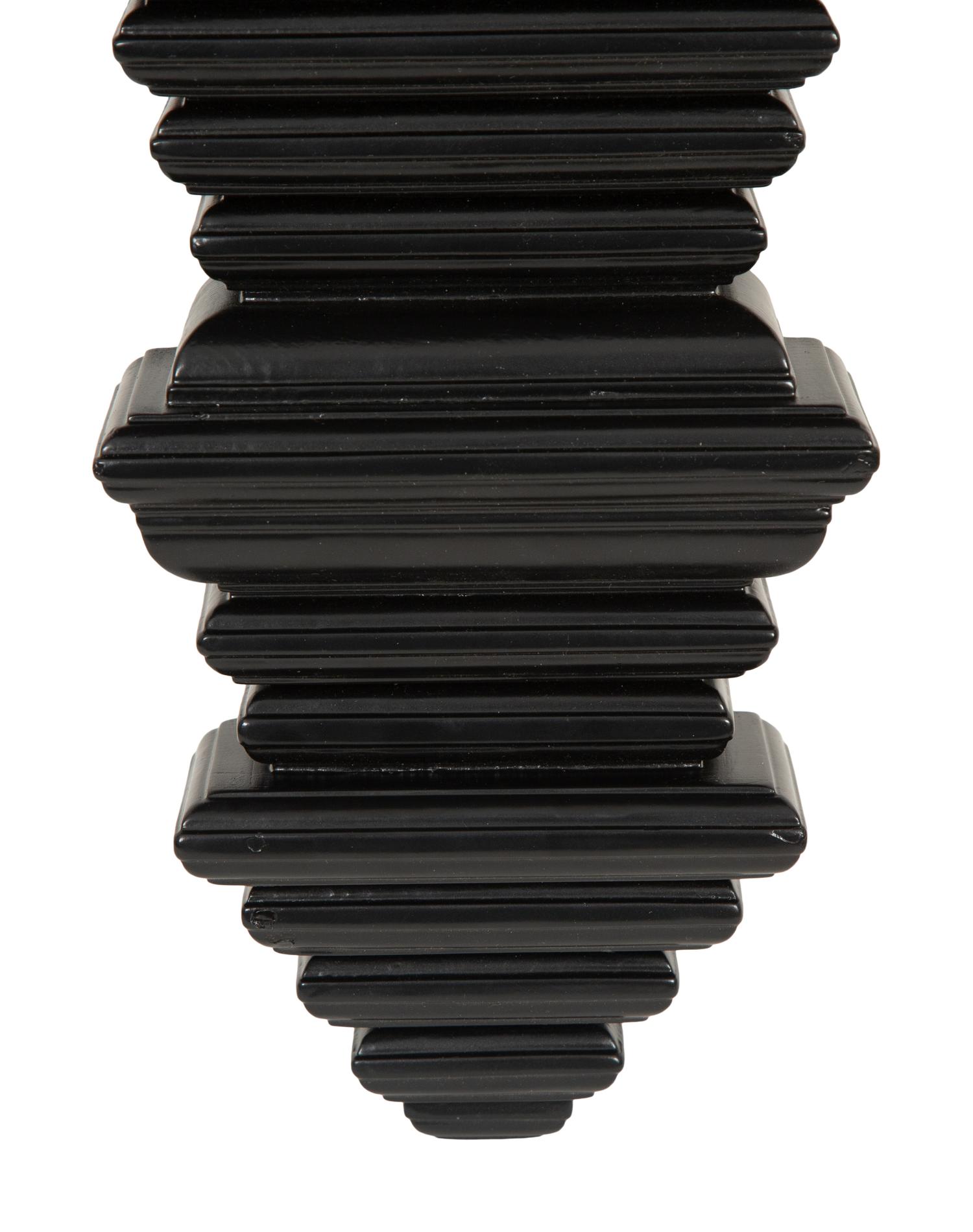 A Pair of Ebonized Wall Brackets