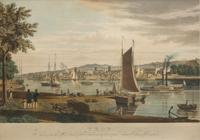 [American Views] Bennett, W(illiam). J(ames). Troy. Taken from the West bank of the Hudson, in front of the United States Arsenal