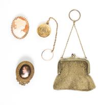 A Collection of Diminutive Decorative Articles Height of first 1 3/4 inches overall.