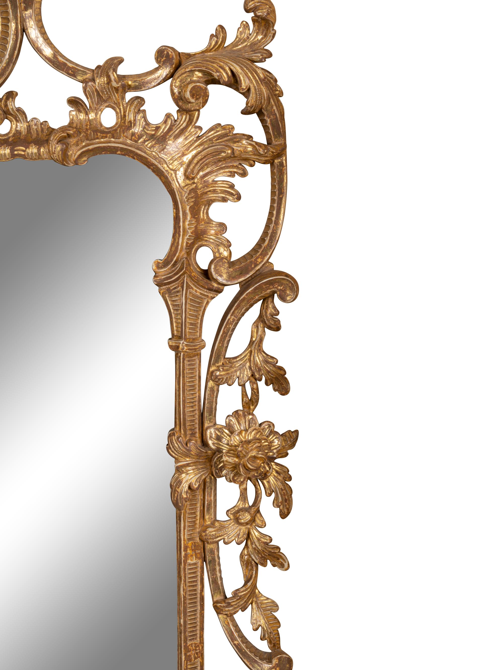 A Pair of George III Giltwood Mirrors