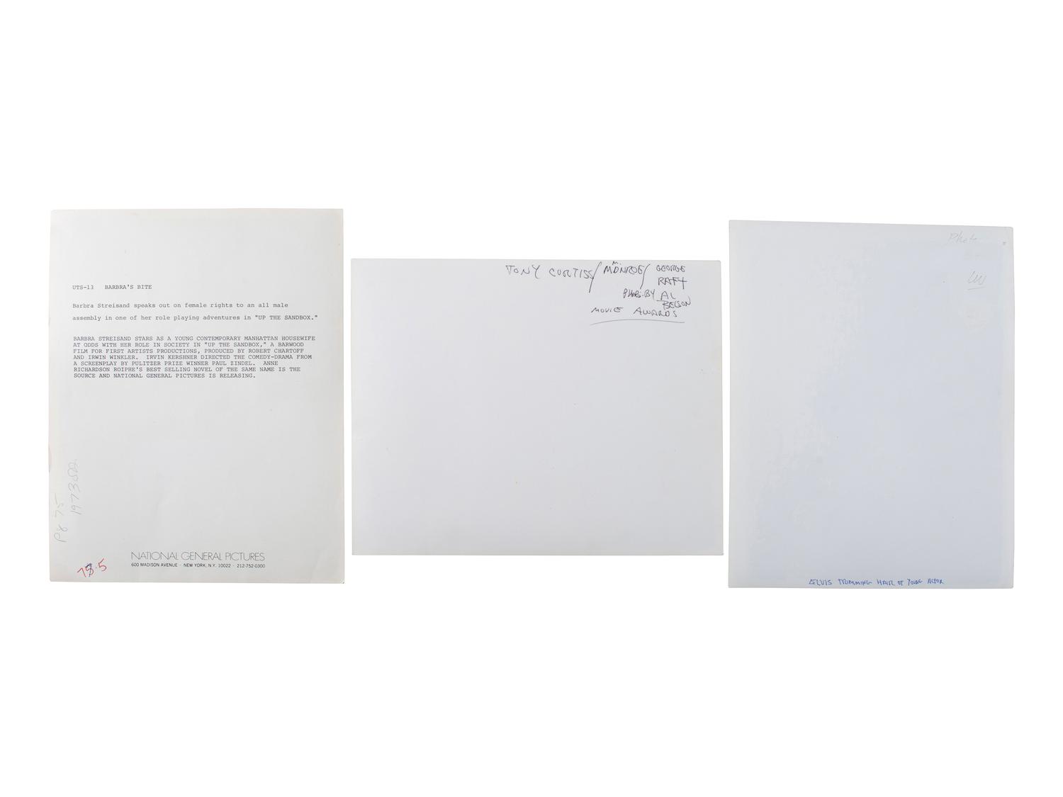 [FILM]. A group of press photographs and film-related ephemera and publications, comprising: