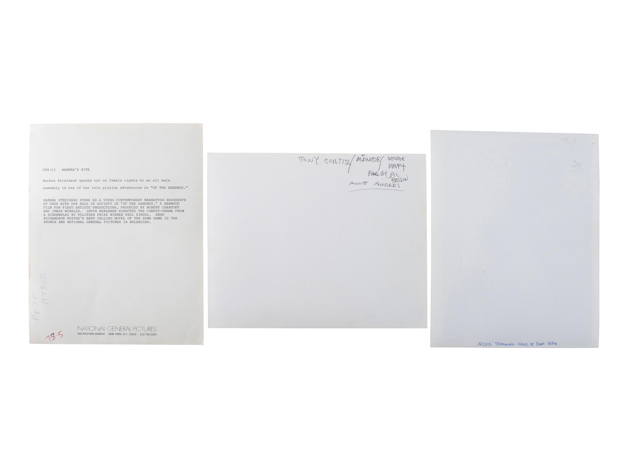 [FILM]. A group of press photographs and film-related ephemera and publications, comprising:
