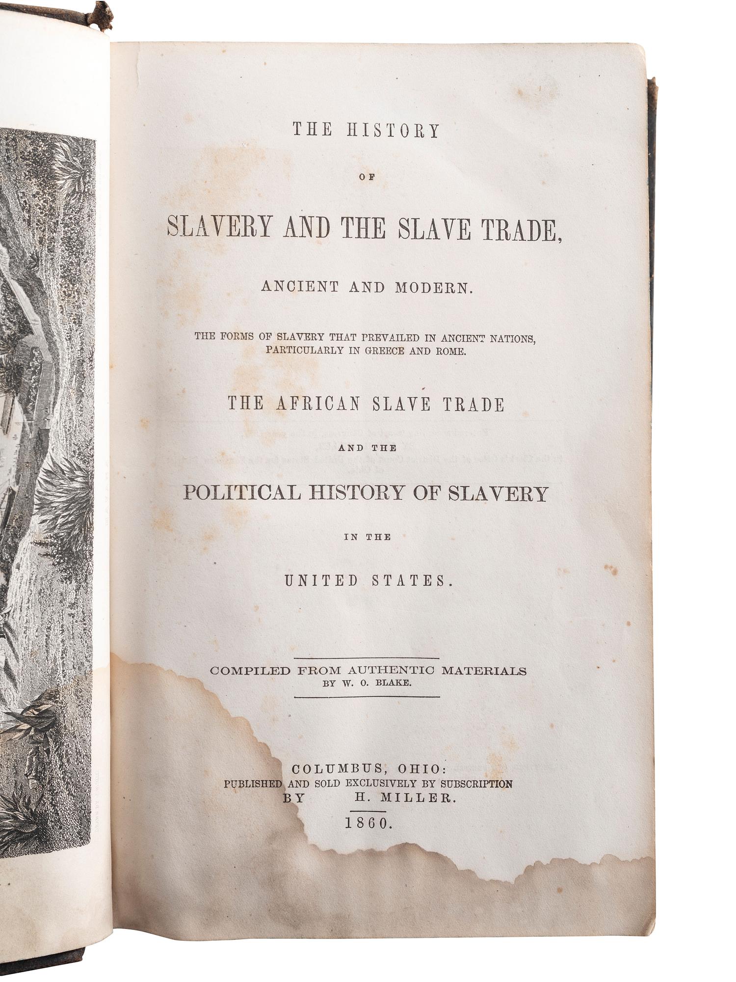 [SLAVERY & ABOLITION]. A group of 6 works related to American slavery, comprising: