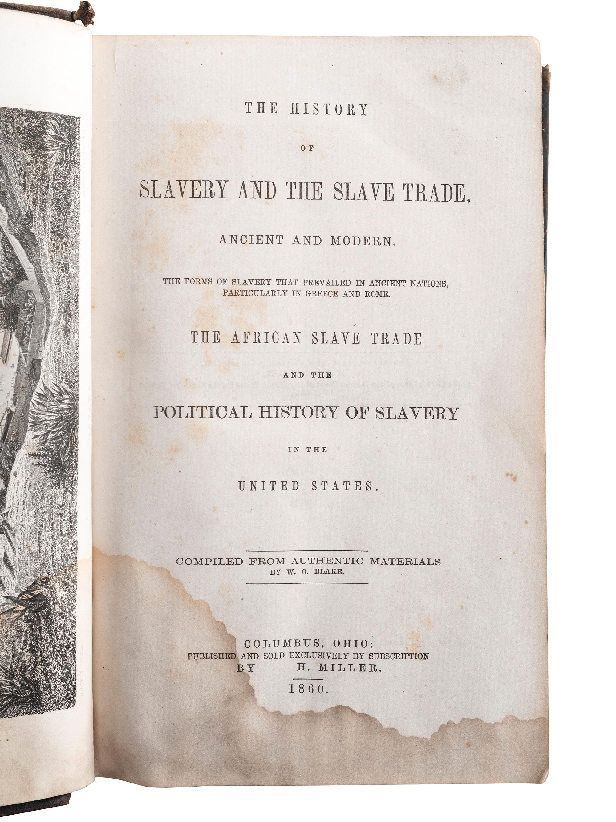 [SLAVERY & ABOLITION]. A group of 6 works related to American slavery, comprising: