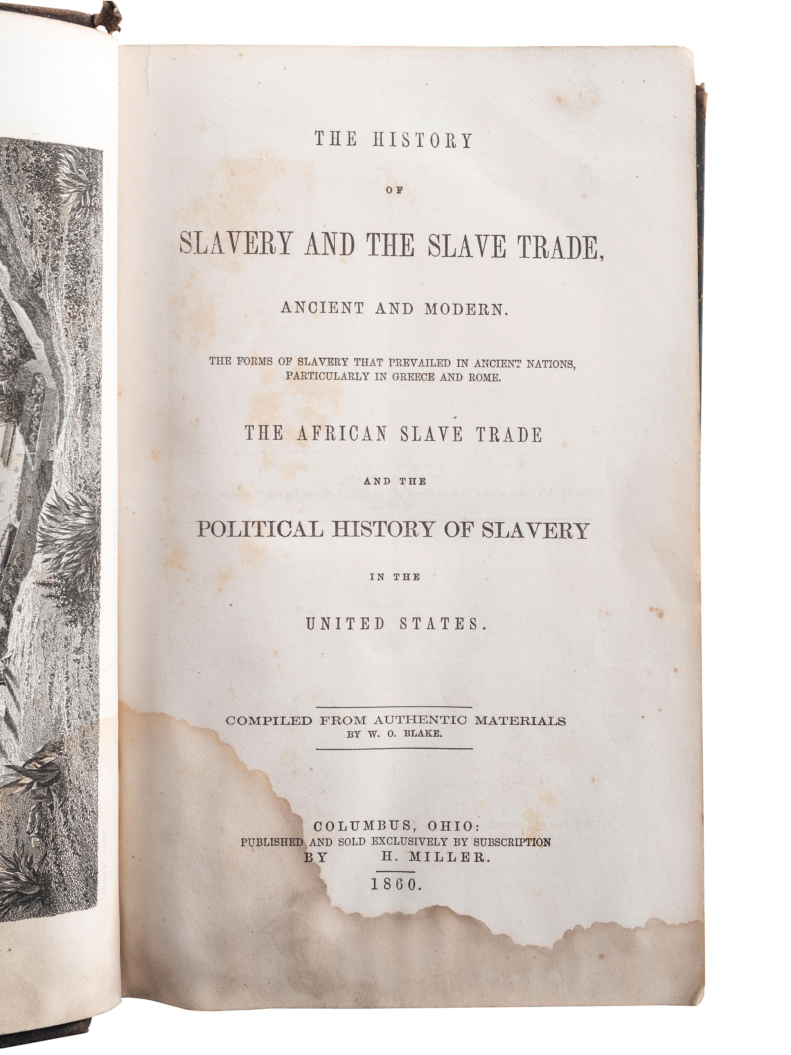 [SLAVERY & ABOLITION]. A group of 6 works related to American slavery, comprising: