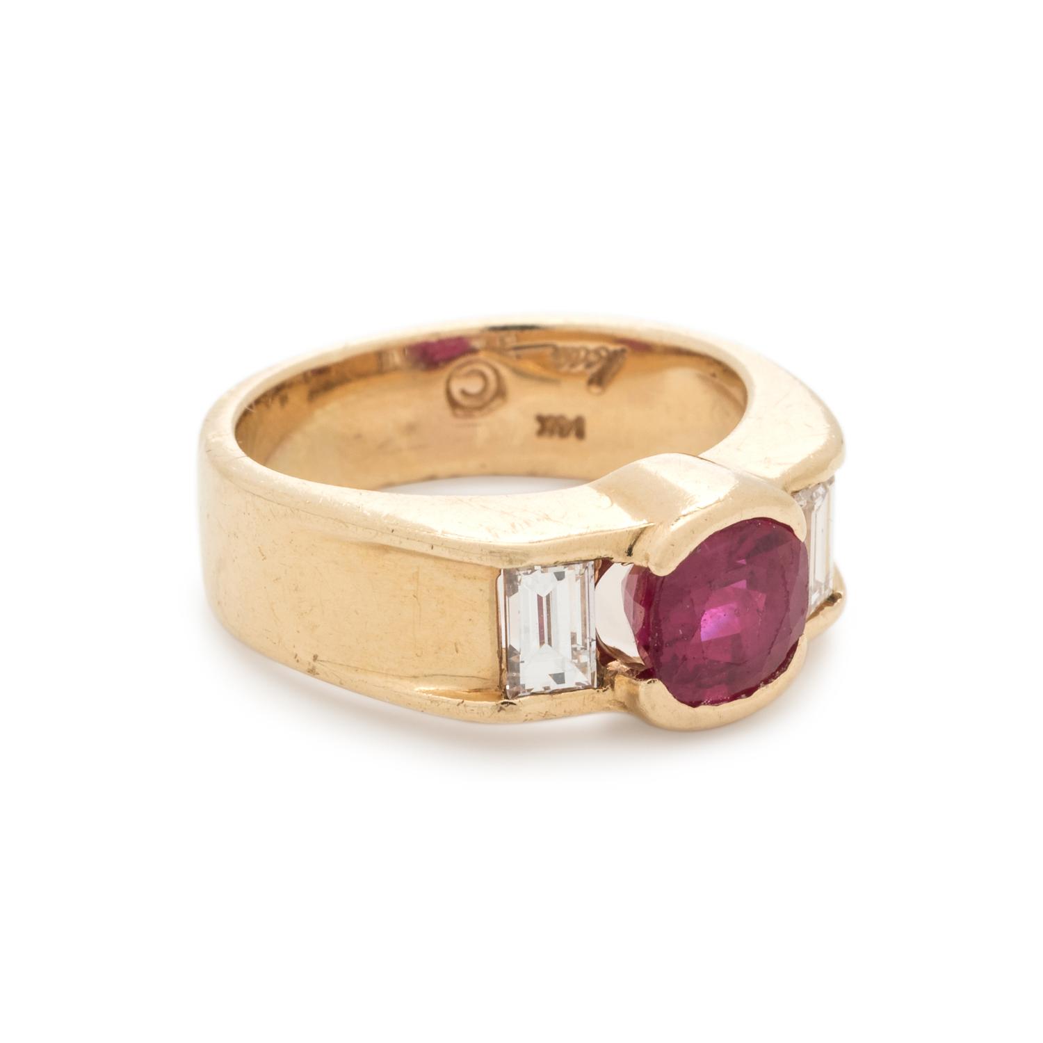 RUBY AND DIAMOND RING