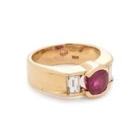 RUBY AND DIAMOND RING
