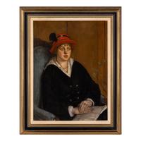 William Penhallow Henderson (American, 1877-1943) — Portrait of Ms. Roy McWilliams, c. 1910-15