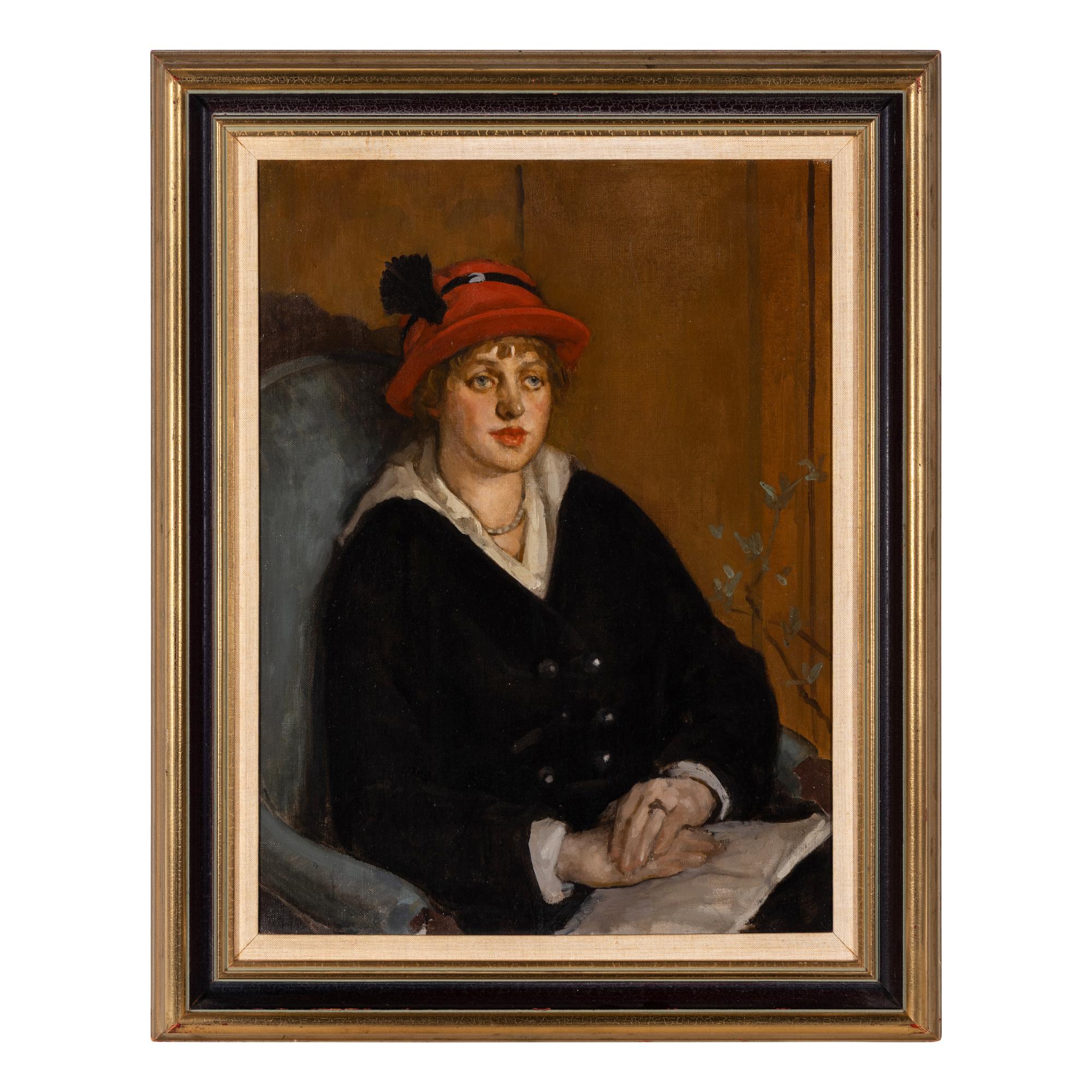 William Penhallow Henderson (American, 1877-1943) — Portrait of Ms. Roy McWilliams, c. 1910-15