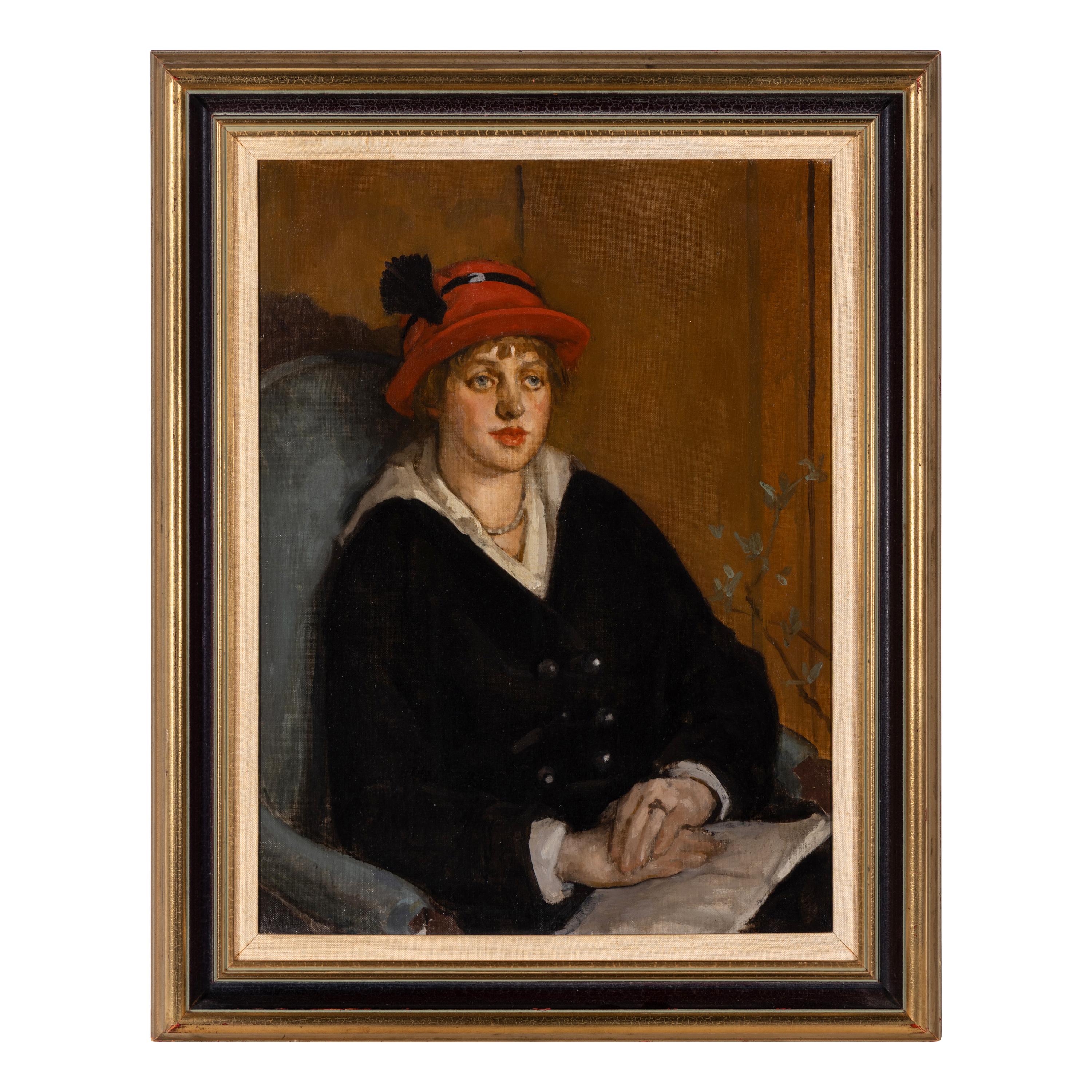 William Penhallow Henderson (American, 1877-1943) — Portrait of Ms. Roy McWilliams, c. 1910-15