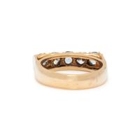 DIAMOND AND AQUAMARINE RING