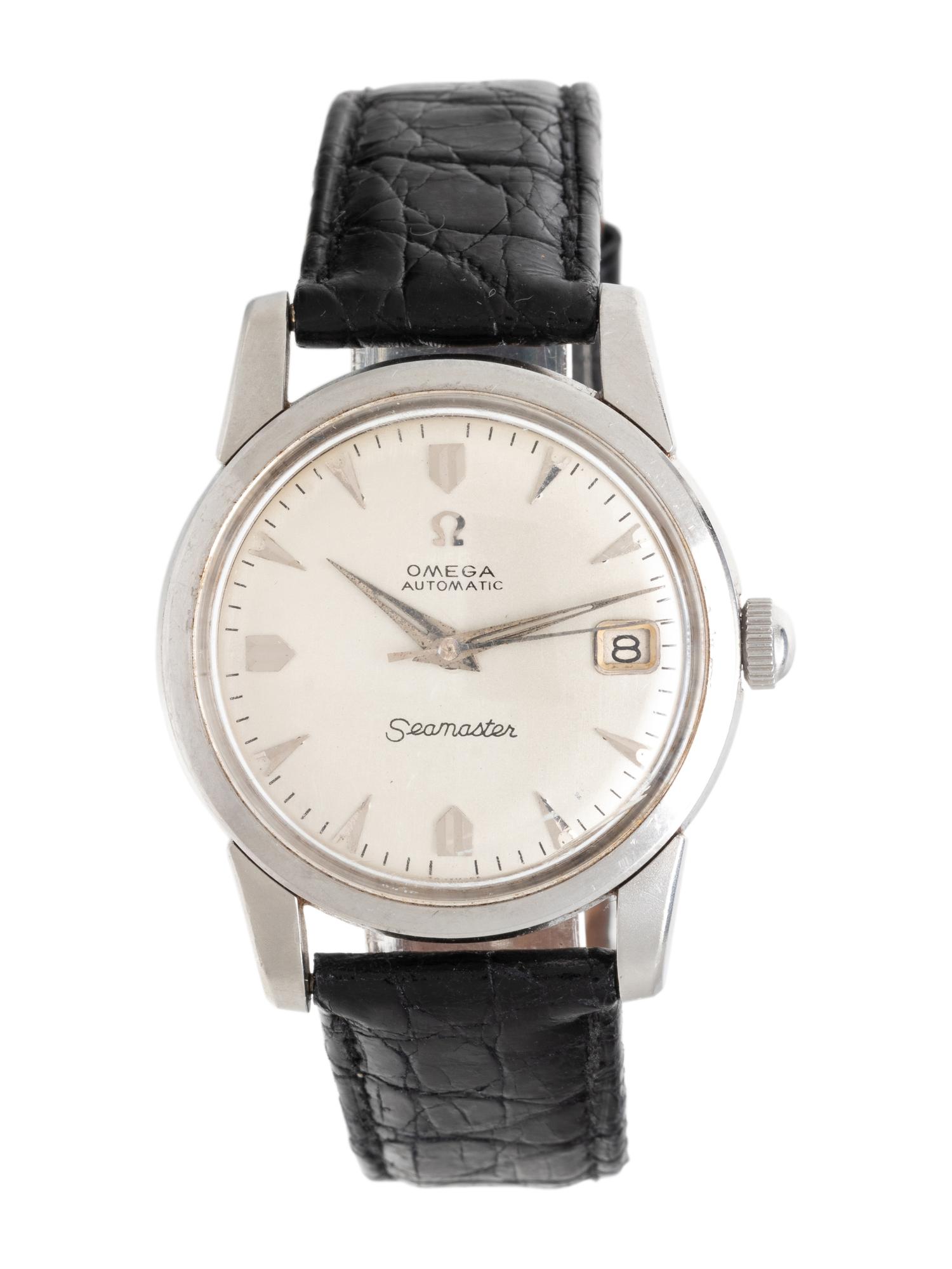 OMEGA, STAINLESS STEEL 'SEAMASTER' WATCH