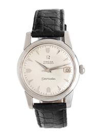 OMEGA, STAINLESS STEEL 'SEAMASTER' WATCH