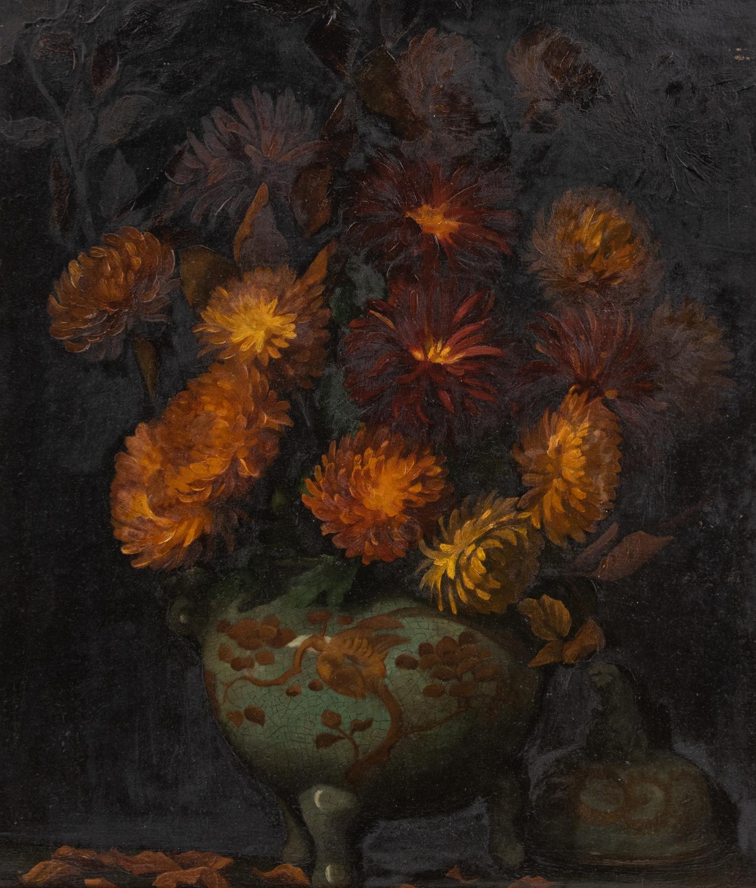 Ethel Mary Willis Arms (English, 1874-1972) Floral Still Life oil on board