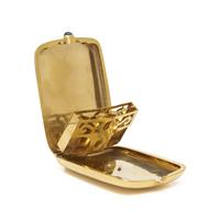 YELLOW GOLD AND SAPPHIRE CIGARETTE CASE