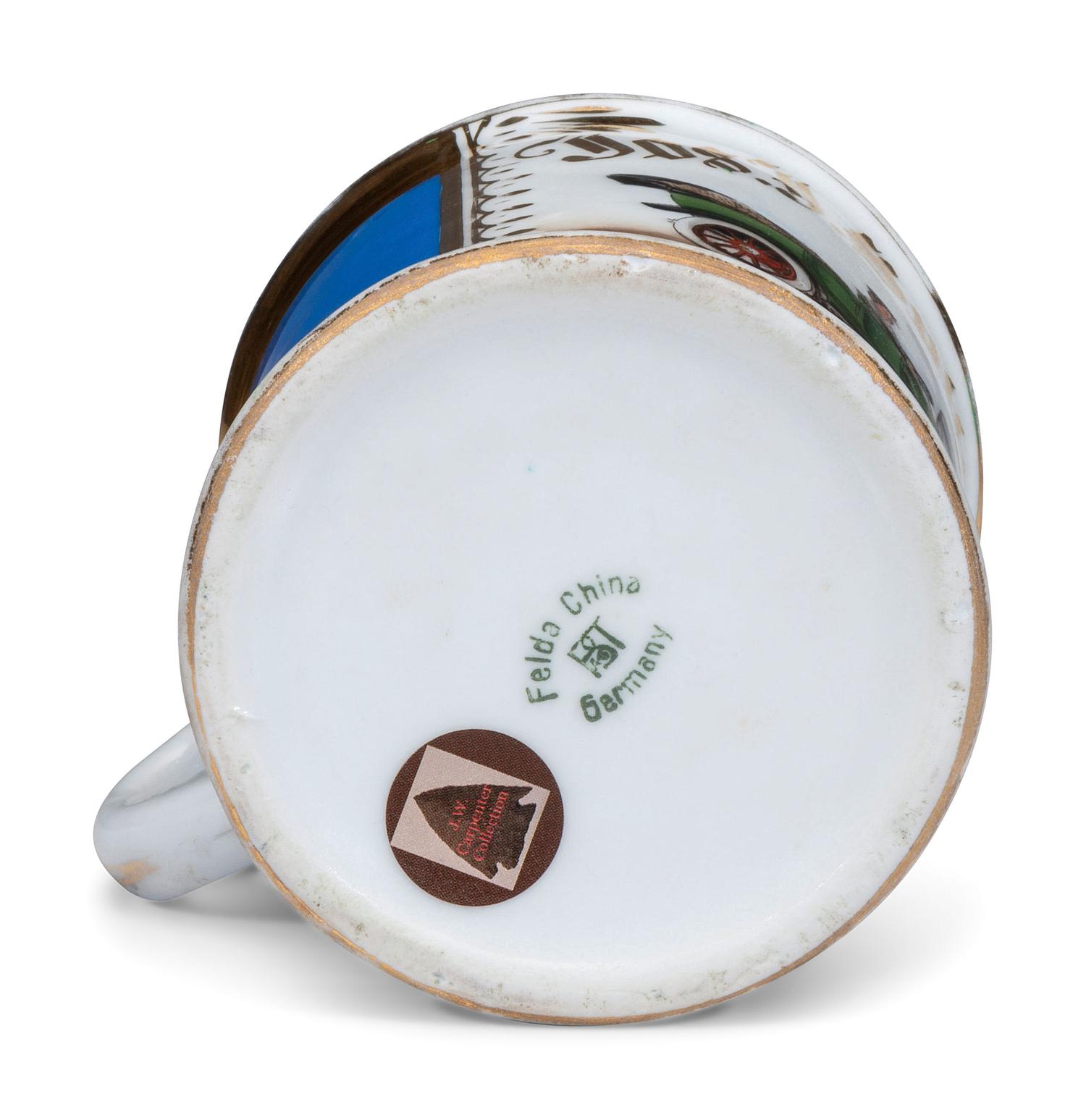 A Chauffeur's Porcelain Occupational Shaving Mug