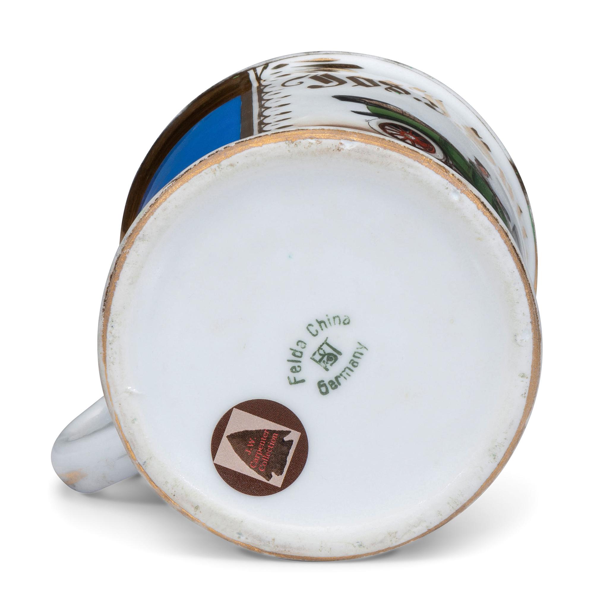 A Chauffeur's Porcelain Occupational Shaving Mug
