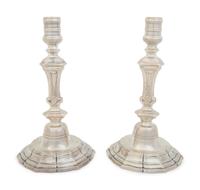 A Pair of Tiffany & Co. Silver Candlesticks