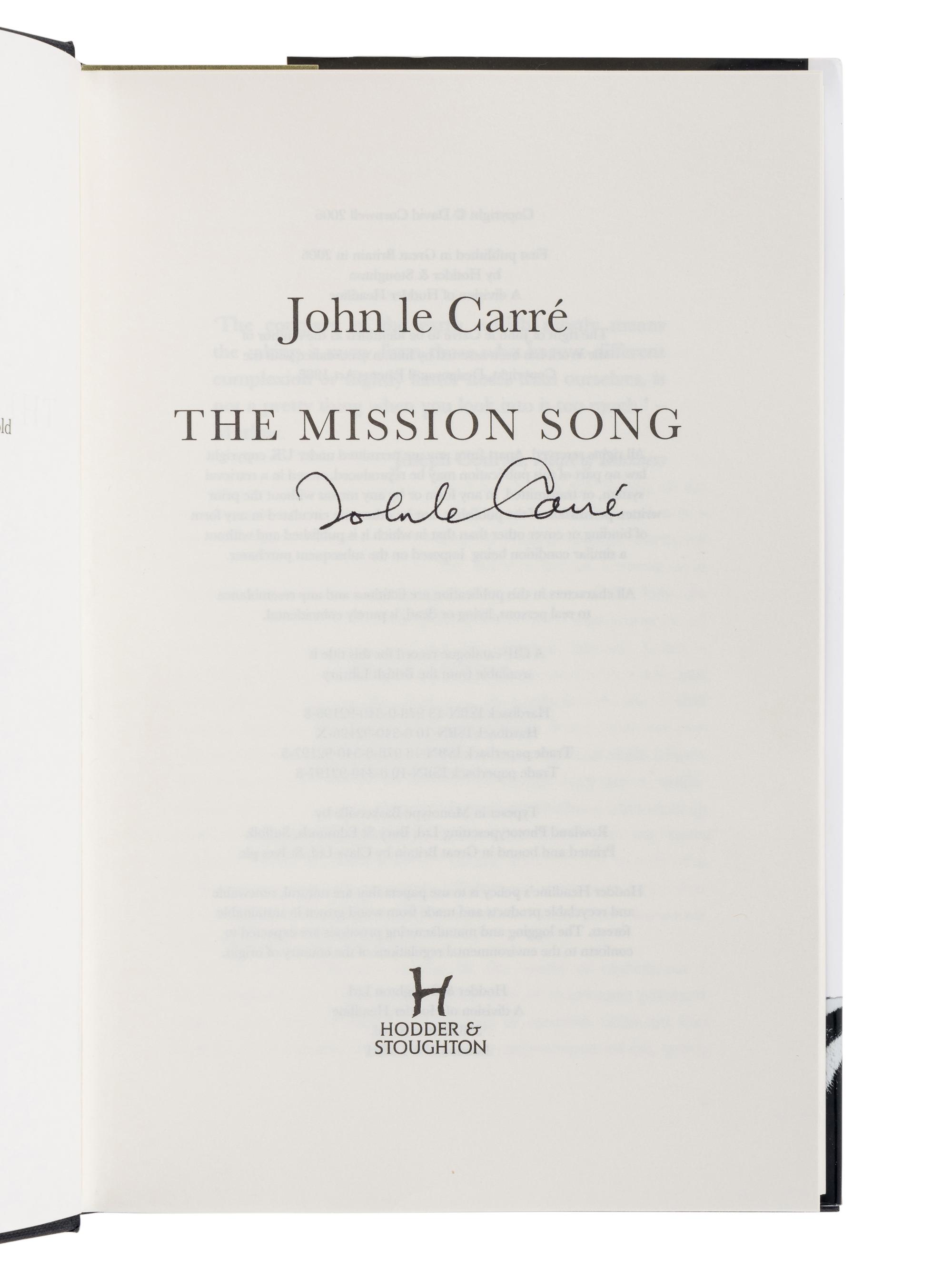 LE CARRÉ, John (1931-2020). A group of 4 works by Le Carré, MOST SIGNED, comprising:
