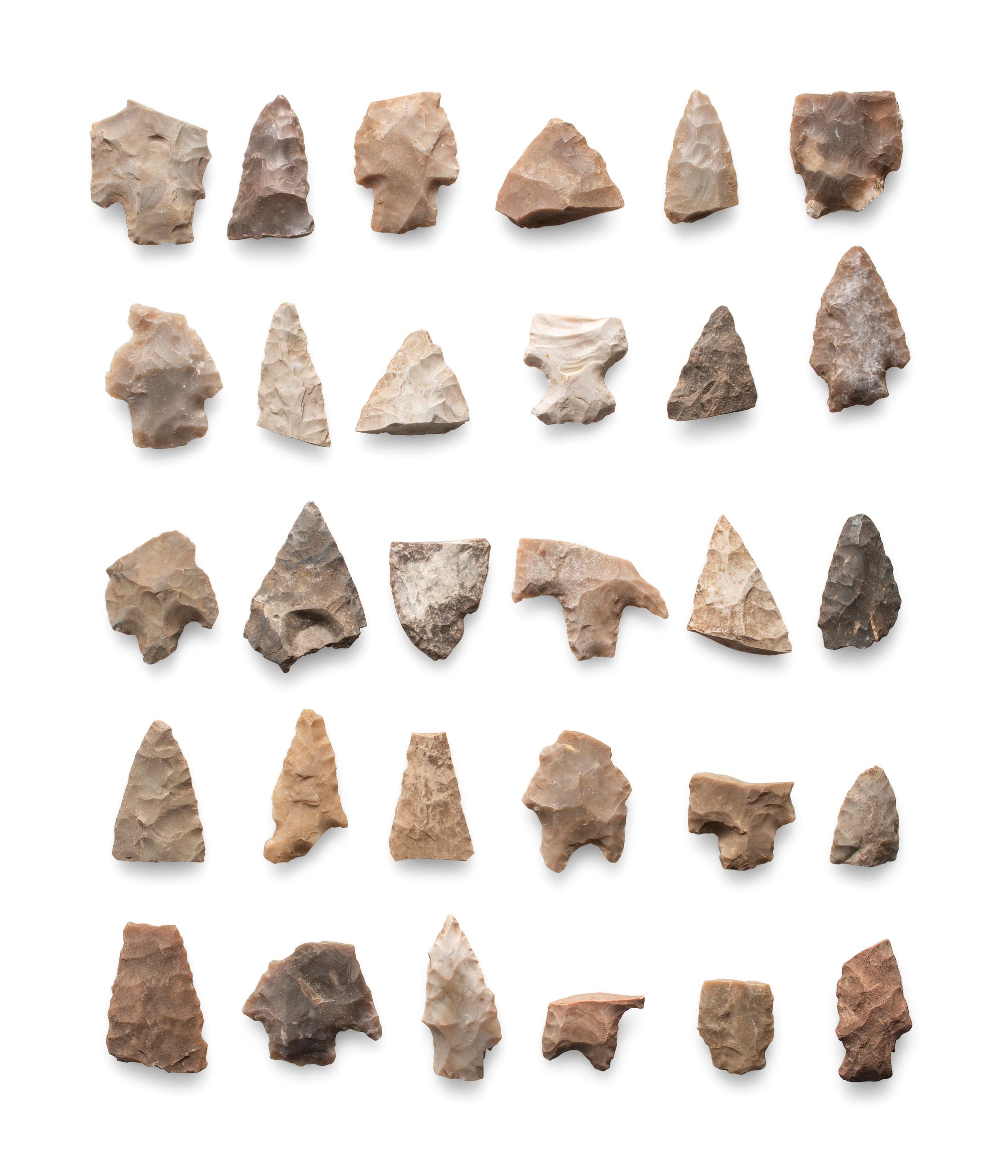 Frame of San Lazaro Pueblo Point Fragments, From the Collection of Forrest Fenn
