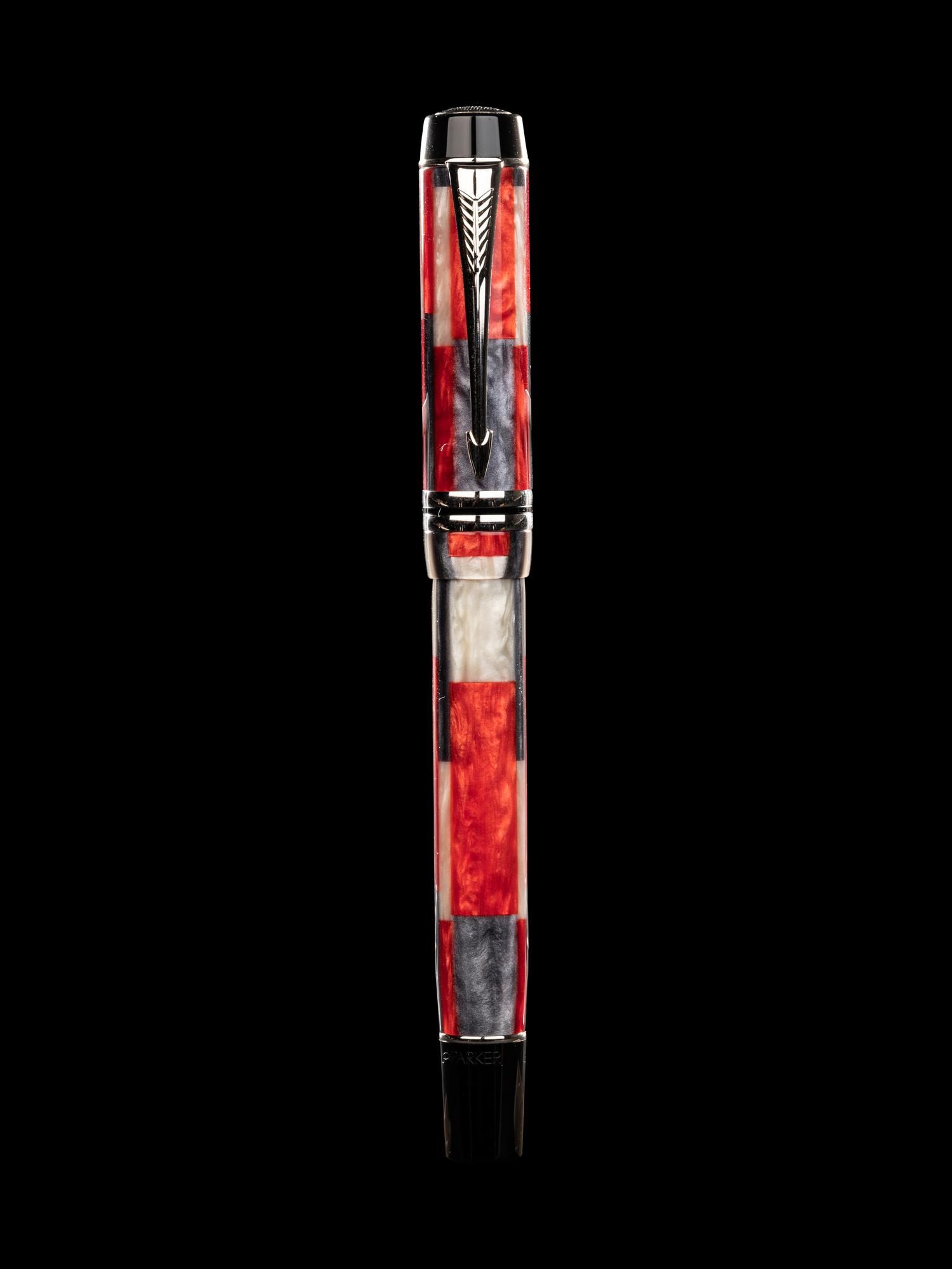 Parker: Duofold- Mosaic Red Fountain Pen