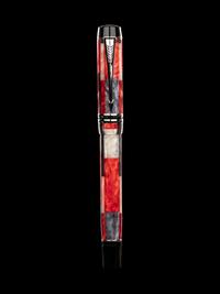 Parker: Duofold- Mosaic Red Fountain Pen