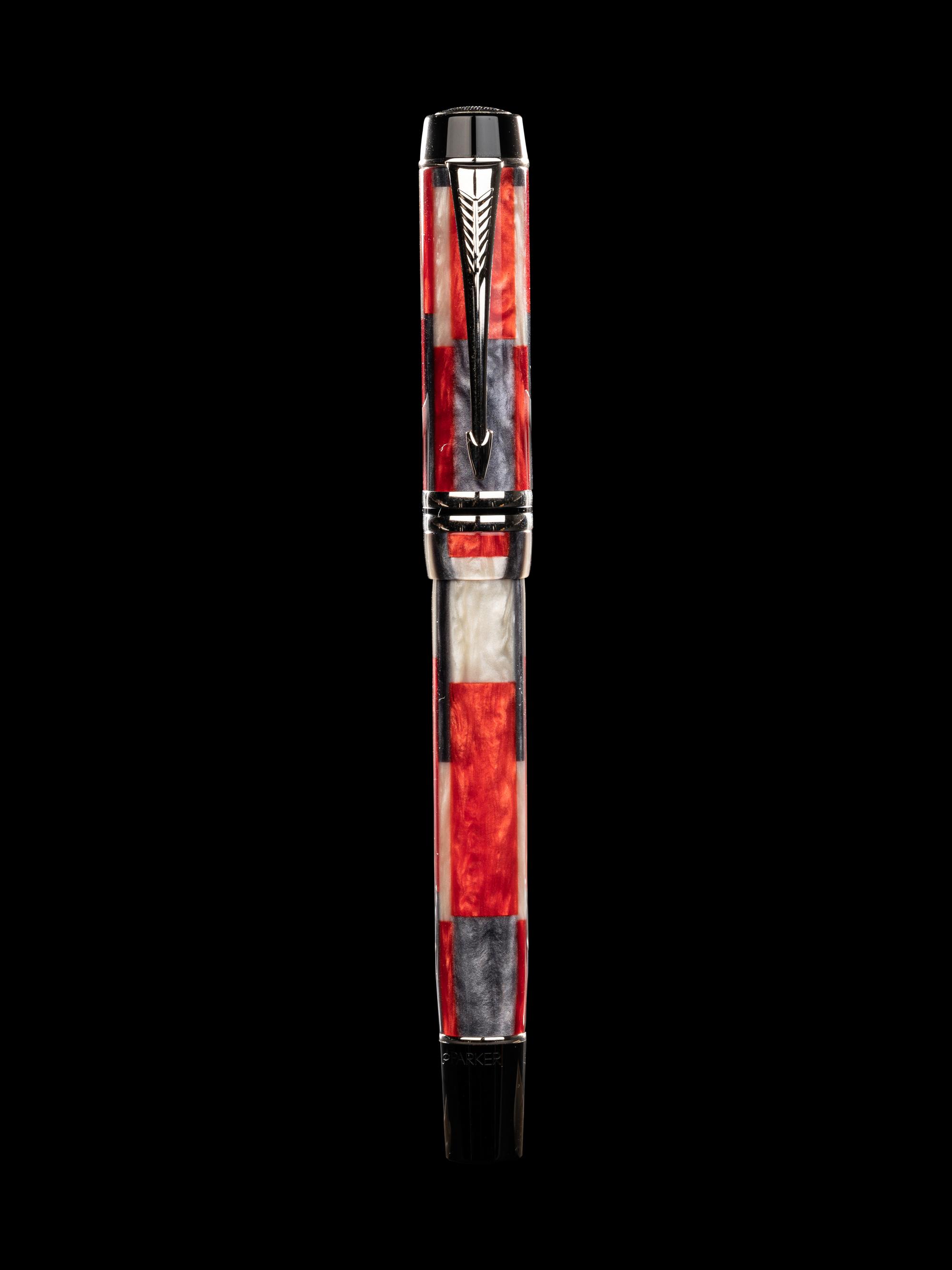 Parker: Duofold- Mosaic Red Fountain Pen
