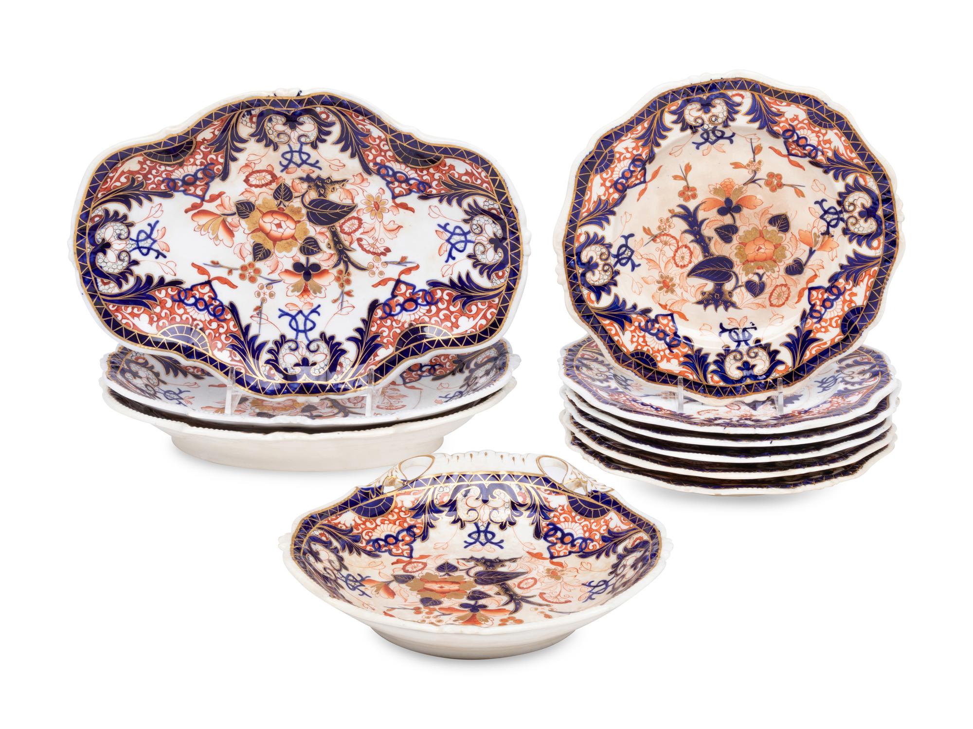A Derby Porcelain Dessert Service