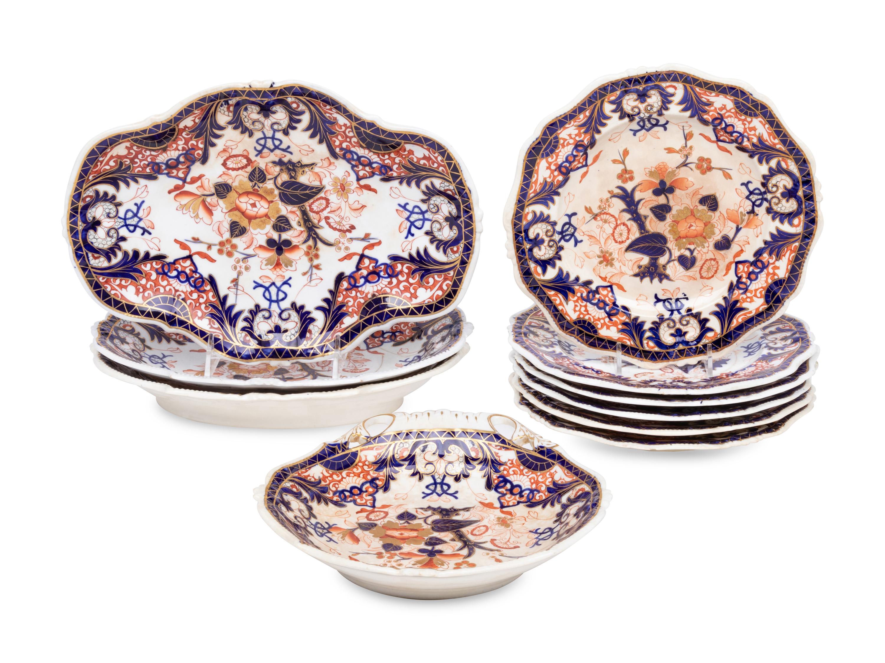 A Derby Porcelain Dessert Service