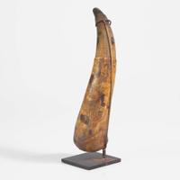 A carved and incised powder horn Pennsylvania, dated "1787"