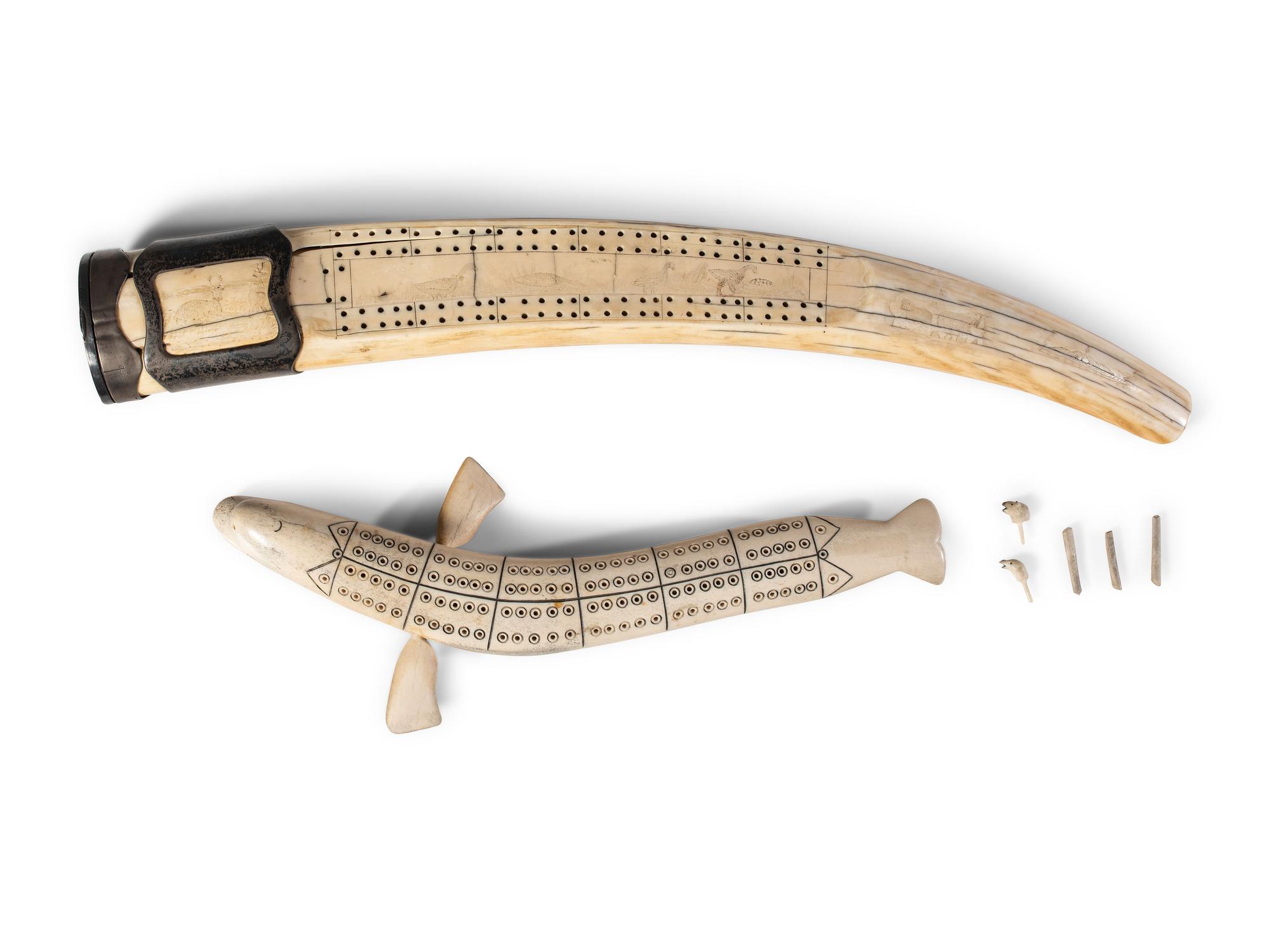 Inuit and Iñupiaq Carved Cribbage Boards