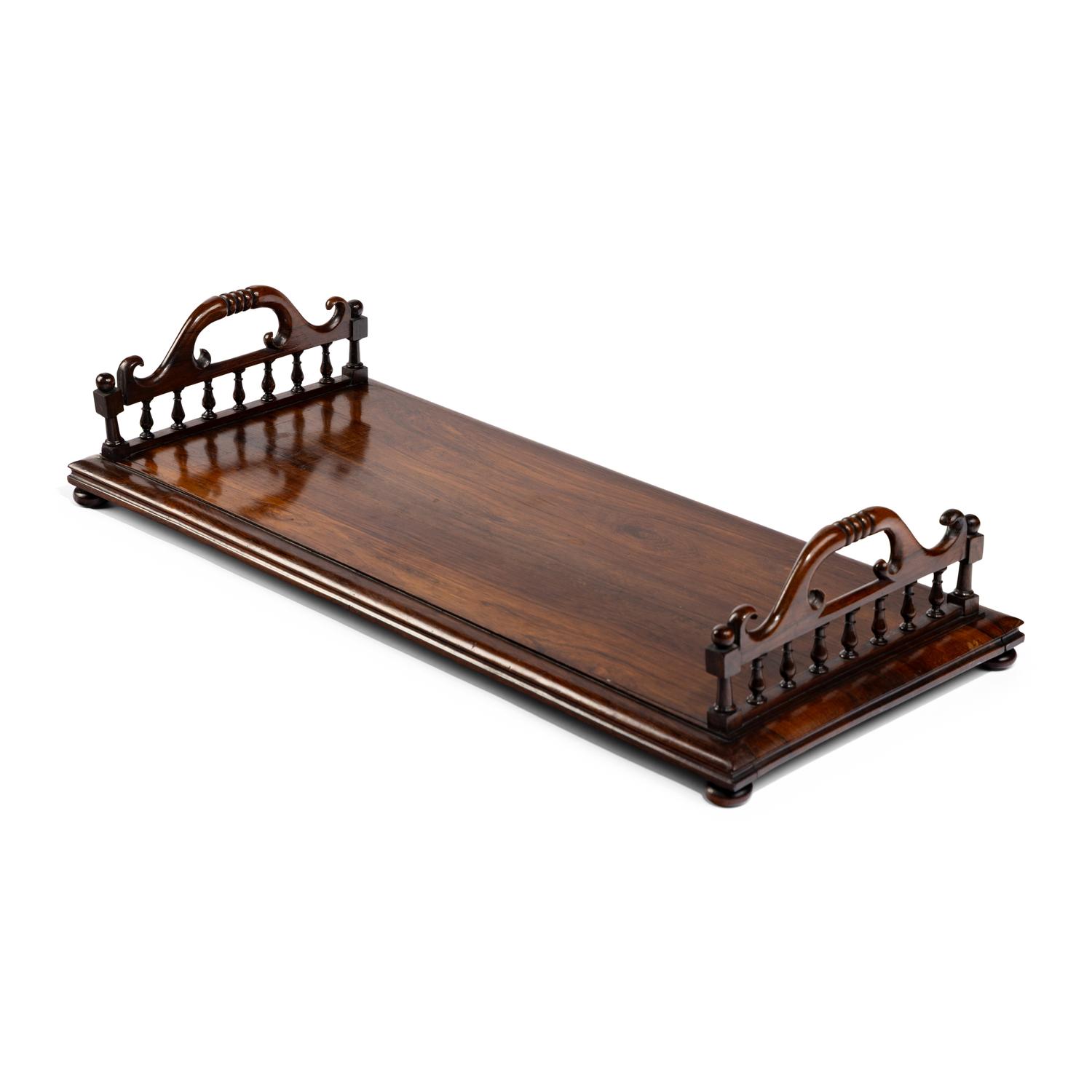 A William IV Rosewood Book Rack