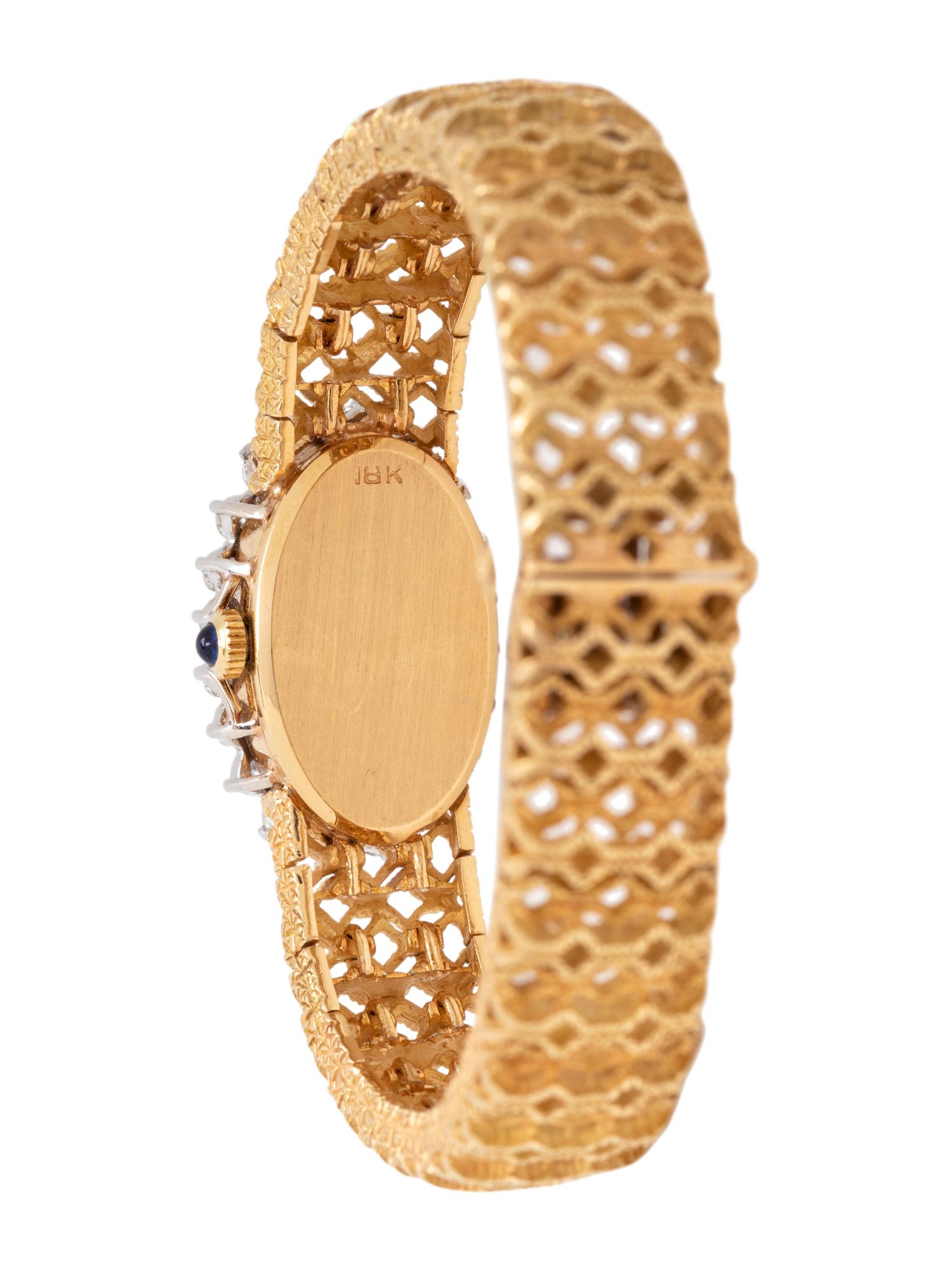 EBEL, 18K YELLOW GOLD AND DIAMOND WRISTWATCH
