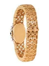 EBEL, 18K YELLOW GOLD AND DIAMOND WRISTWATCH