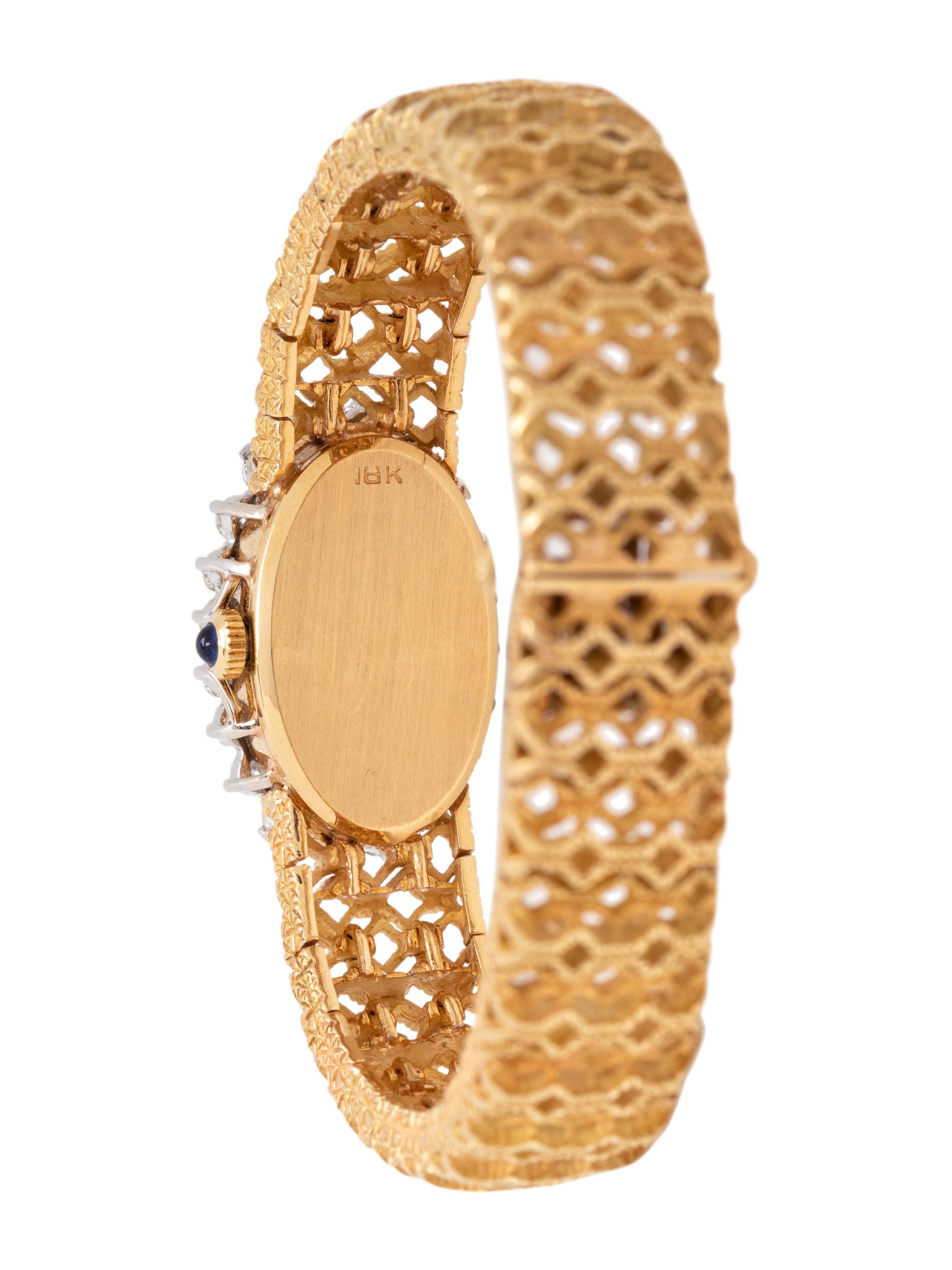 EBEL, 18K YELLOW GOLD AND DIAMOND WRISTWATCH