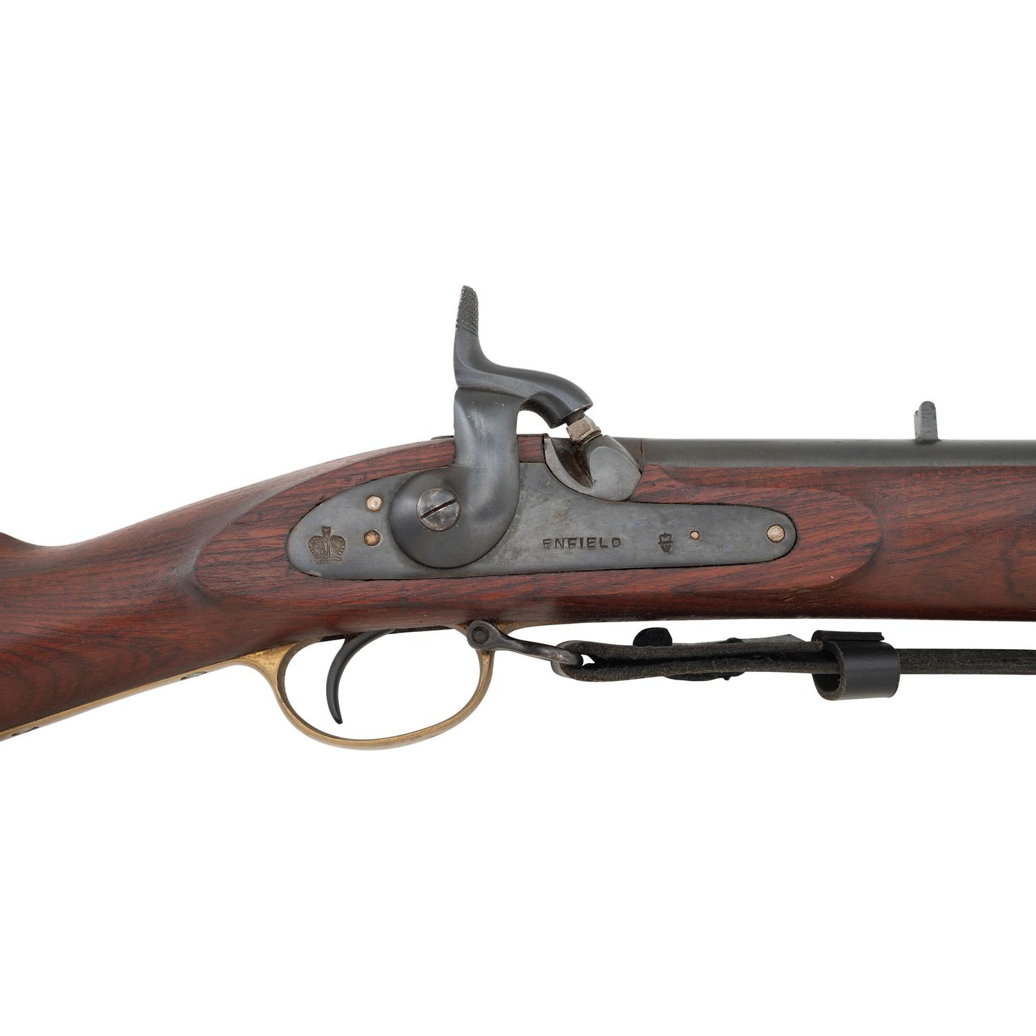 Non-Firing Reproduction Indian Made Pattern 1853 Enfield With Tag Attributing it to the North and South Miniseries