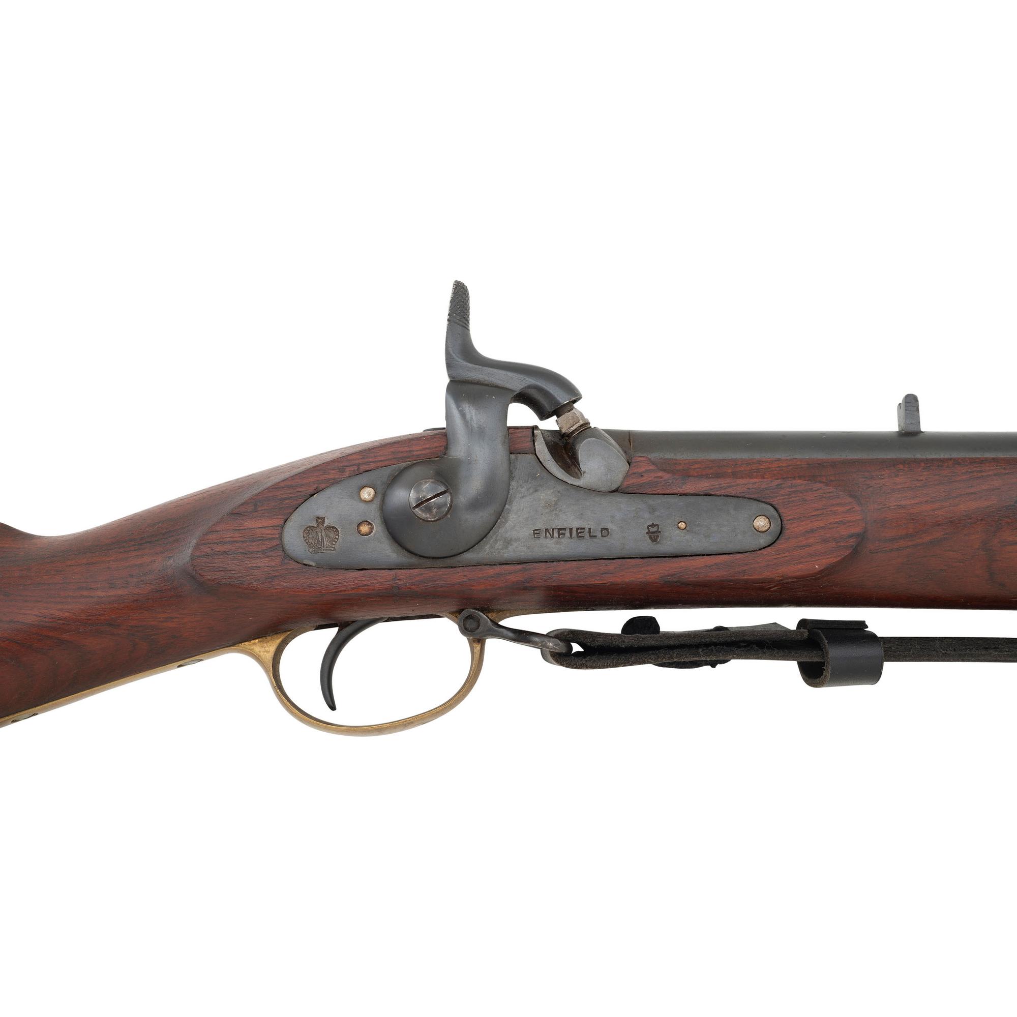 Non-Firing Reproduction Indian Made Pattern 1853 Enfield With Tag Attributing it to the North and South Miniseries