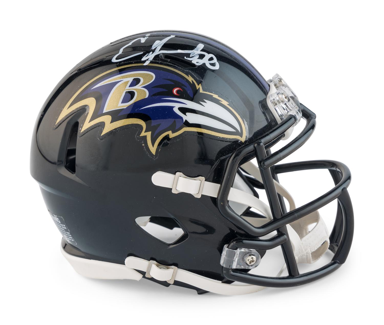 A Group of Baltimore Ravens Signed Autograph Items Including Ed Reed