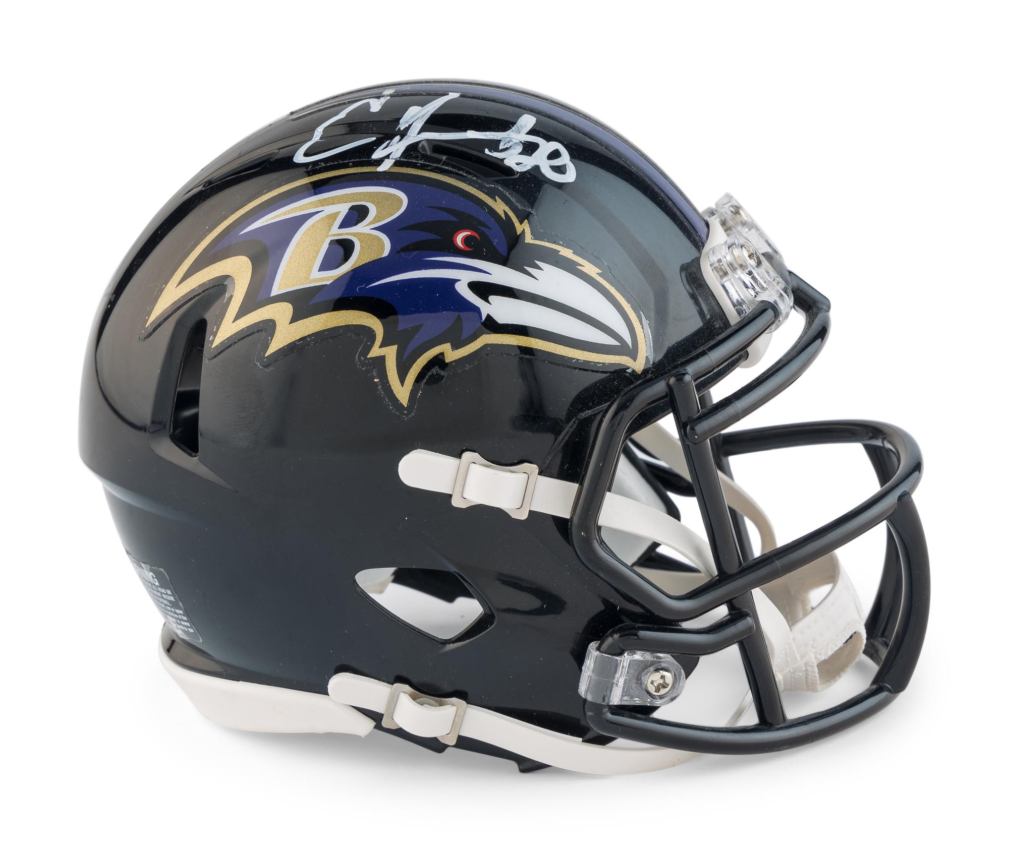 A Group of Baltimore Ravens Signed Autograph Items Including Ed Reed