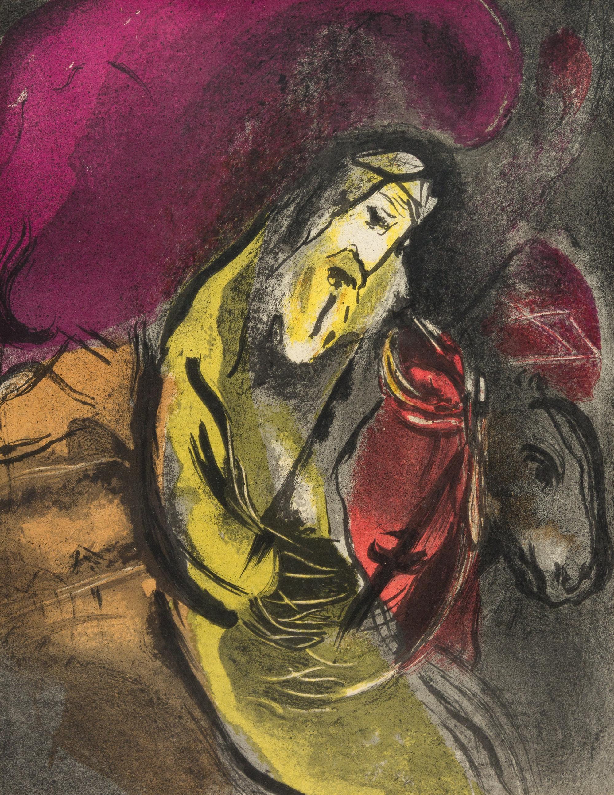 Marc Chagall, (French, 1887-1985), Jeremiah (from Illustrations for The Bible), 1956; with Les Prophetes (on verso)