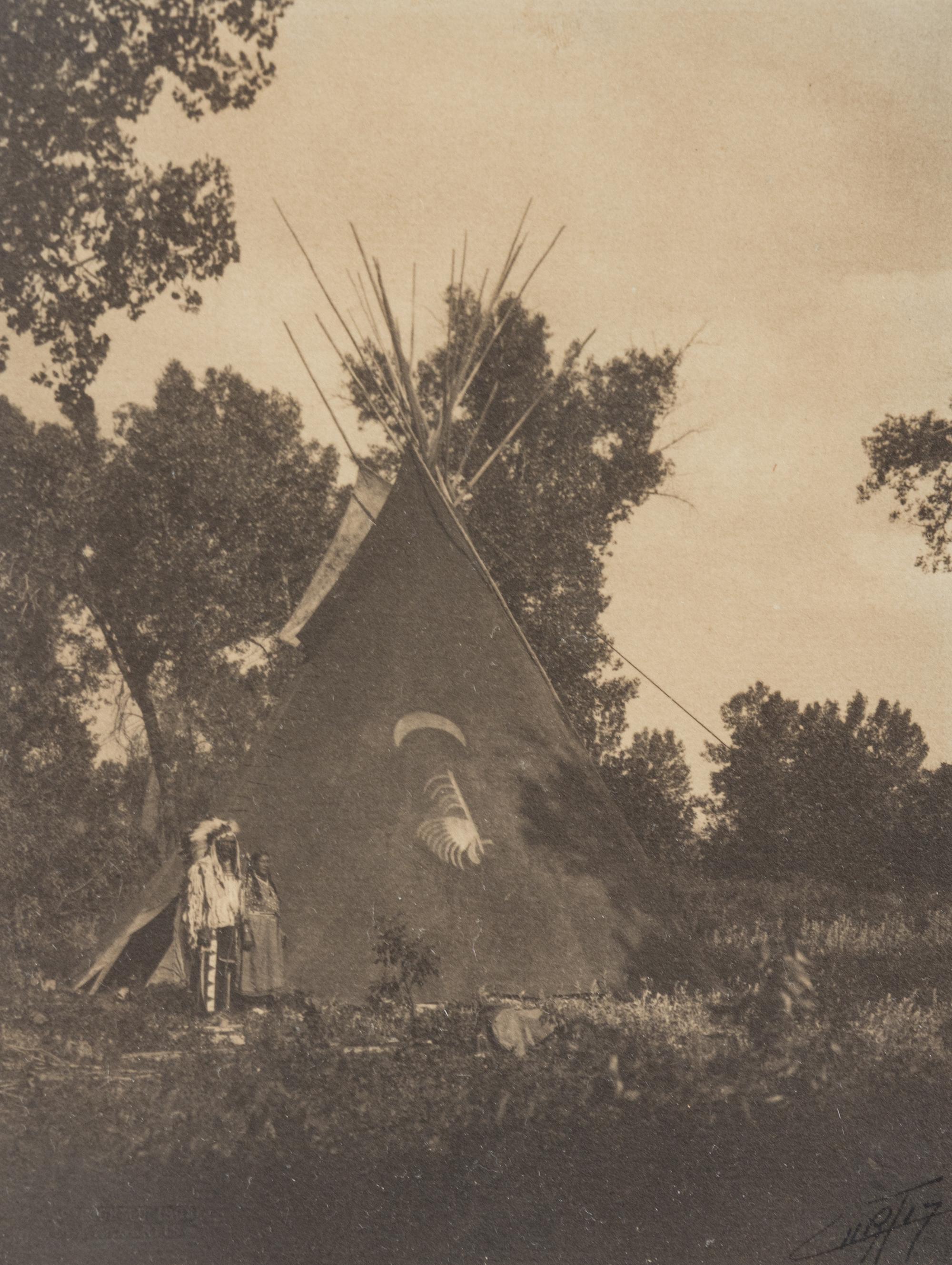 Edward S. Curtis (1868-1952) Apsaroke Medicine Tipi, c. 1900