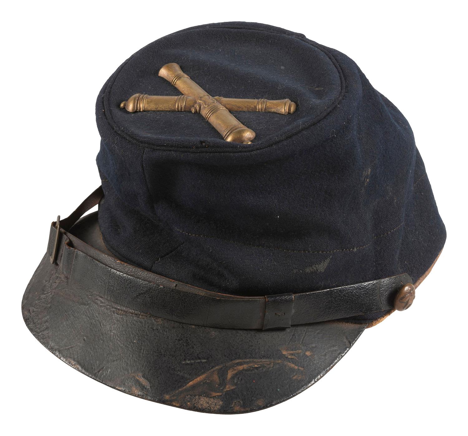 [CIVIL WAR]. Model 1858 forage cap with artillery insignia.