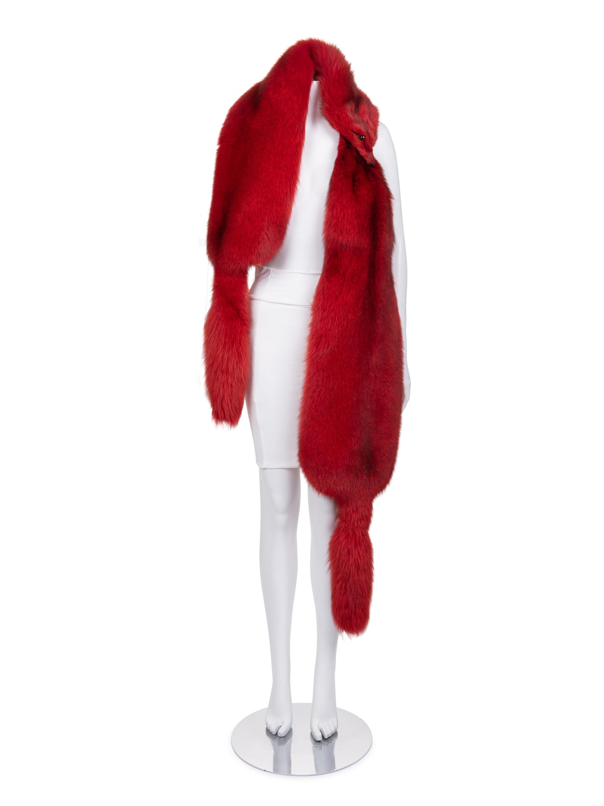 Unlabeled Fox Fur Stole, 1980-2000s